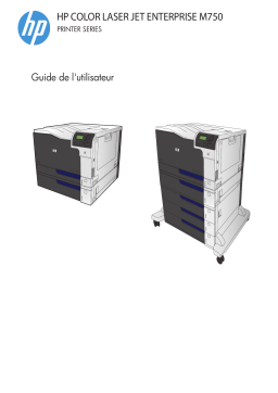 HP Color LaserJet Enterprise M750 Printer series Manuel utilisateur