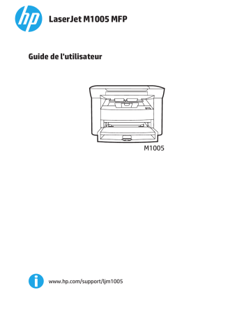 HP LaserJet M1005 Multifunction Printer series Mode d'emploi | Fixfr