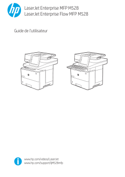 HP LaserJet Enterprise MFP M528 series Manuel utilisateur