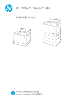 HP Color LaserJet Enterprise M856 Printer series Manuel utilisateur