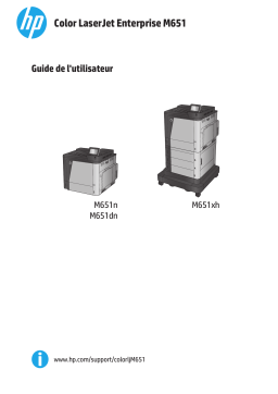 HP Color LaserJet Enterprise M651 series Manuel utilisateur