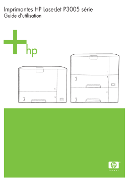 HP LaserJet P3005 Printer series Mode d'emploi