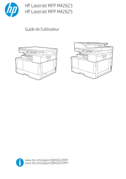 HP LaserJet MFP M42625 series Manuel utilisateur