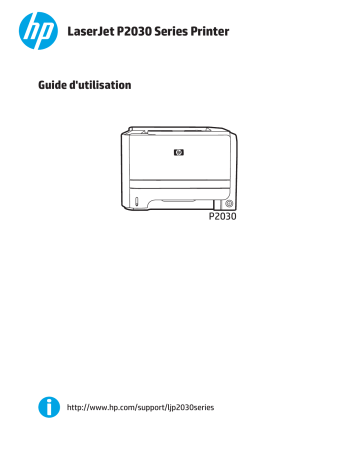 Mode d'emploi | HP LaserJet P2035 Printer series Manuel utilisateur | Fixfr