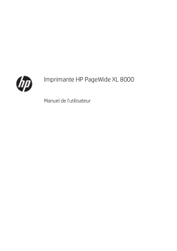HP PageWide XL 8000 Printer Manuel utilisateur