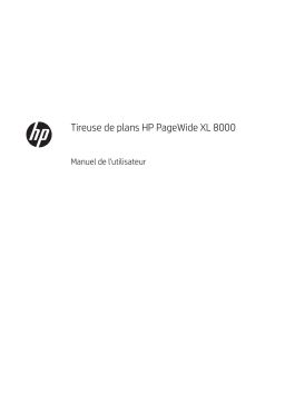 HP PageWide XL 8000 Blueprinter Manuel utilisateur