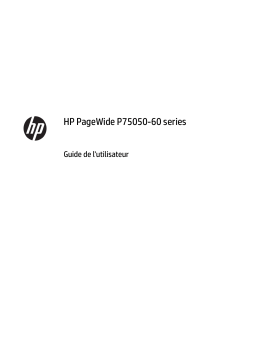 HP PageWide Managed P75050 Printer series Manuel utilisateur