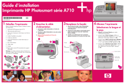 HP Photosmart A710 Printer series Guide d'installation