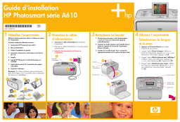 HP Photosmart A618 Printer series Guide d'installation