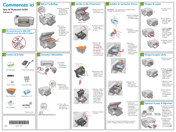 HP Photosmart C5300 All-in-One Printer series Guide d'installation | Fixfr