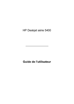 HP Deskjet 5440 Printer series Manuel utilisateur