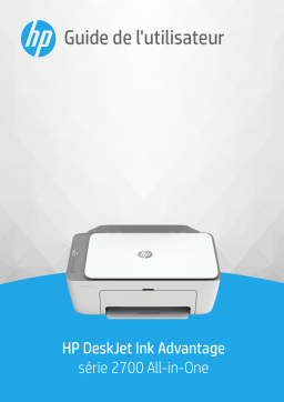 HP DeskJet Ink Advantage 2700 All-in-One series Manuel utilisateur