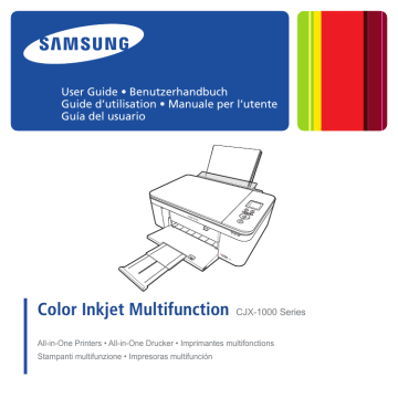 HP Samsung CJX-1000 Inkjet All-in-One Printer series Manuel utilisateur | Fixfr