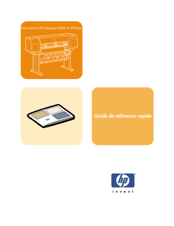 Guide de référence | HP DesignJet 4000 Printer series Manuel utilisateur | Fixfr