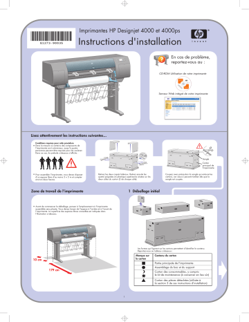 Mode d'emploi | HP DesignJet 4000 Printer series Manuel utilisateur | Fixfr