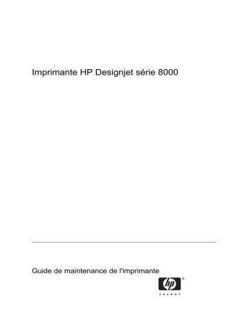 Mode d'emploi | HP DesignJet 8000 Printer series Manuel utilisateur | Fixfr