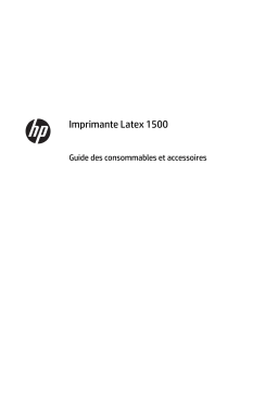 HP Latex 1500 Printer Manuel utilisateur