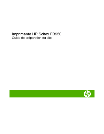 Mode d'emploi | HP Scitex FB950 Printer series Manuel utilisateur | Fixfr