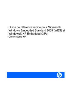 HP Compaq t5730w Thin Client Guide de démarrage rapide