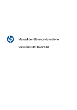 HP t5335z Smart Client Manuel utilisateur