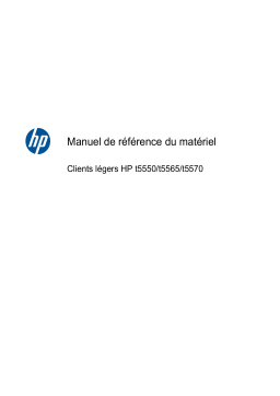 HP t5565 Thin Client Manuel utilisateur