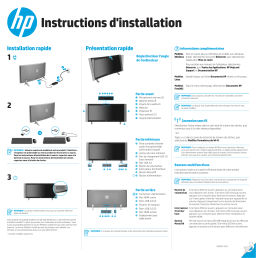 HP ENVY Curved 34-a200 All-in-One Desktop PC series Manuel utilisateur