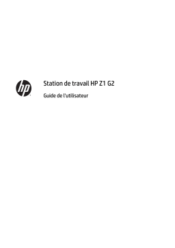 HP Z1 All-in-One G2 Workstation Manuel utilisateur