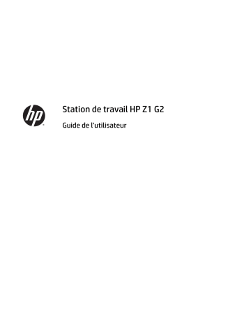 HP Z1 All-in-One G2 Workstation Manuel utilisateur | Fixfr