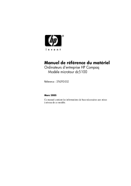 HP Compaq dc5100 Microtower PC Guide de référence