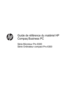 HP Compaq Pro 6300 Microtower PC Guide de référence