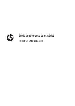 HP 260 G1 Desktop Mini PC Guide de référence