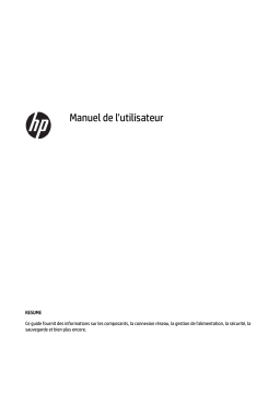 HP ProDesk 405 G6 Small Form Factor PC (133Y7AV) Manuel utilisateur