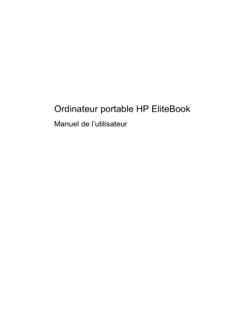 HP EliteBook 2540p Notebook PC Manuel utilisateur | Fixfr