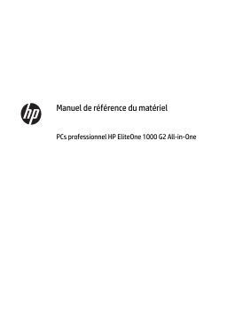 HP EliteOne 1000 G2 23.8-in All-in-One Business PC Guide de référence