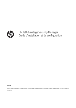 HP JetAdvantage Security Manager 250 Device E-LTU Guide d'installation