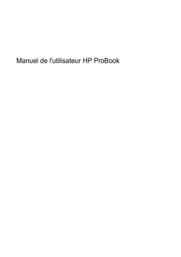 HP ProBook 6555b Notebook PC Manuel utilisateur