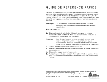 Pathfinder 6039 | Avery Dennison 6039 Manuel du propriétaire | Fixfr