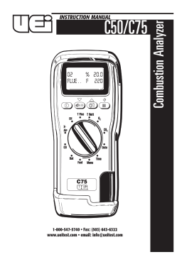 UEi Test Instruments C50 Manuel utilisateur