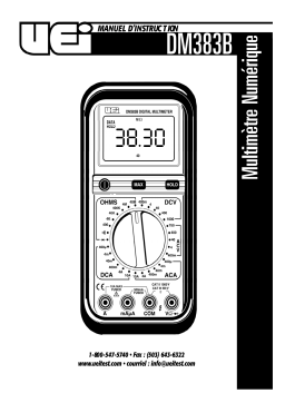 UEi Test Instruments DM383B Manuel utilisateur