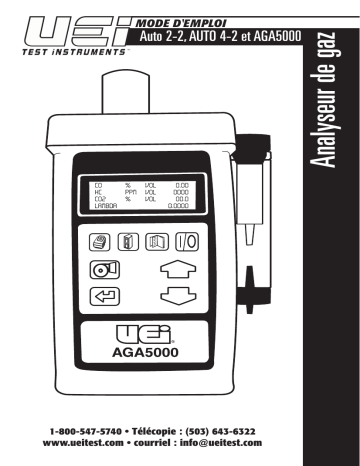 UEi Test Instruments AGA5000 Manuel utilisateur | Fixfr