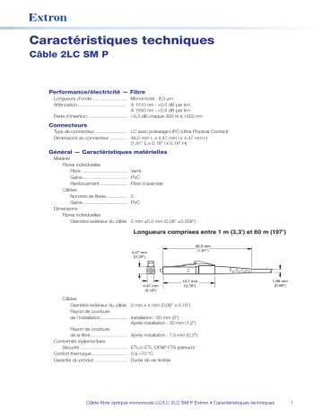 Extron 2LC SM P spécification | Fixfr