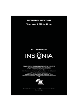 Insignia NS-22E400NA14 22" Class (21-1/2" Diag.) - LED - 1080p - 60Hz - HDTV Une information important