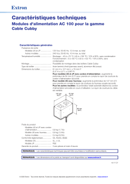 Extron AC 100 Series Power Module spécification