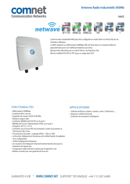 Comnet NW(1,2)[IC] Series (Gen 4) Fiche technique