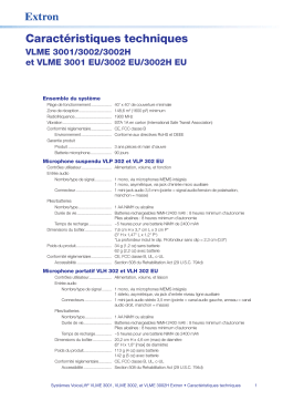 Extron VLR 302EB spécification