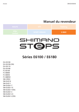 Shimano DU-E6100-CRG Unité d'entraînement Manuel utilisateur