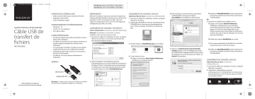 Insignia NS-PCK336C 6' USB 3.0 File Transfer Cable Guide d'installation rapide | Fixfr