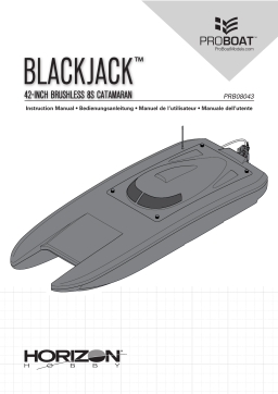 ProBoat Blackjack 42" 8S Brushless Catamaran RTR: Black/Orange Manuel utilisateur