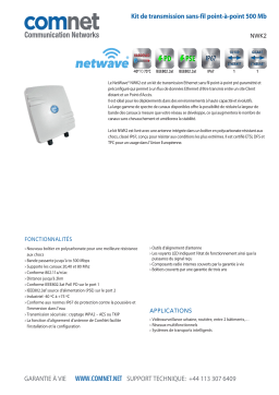 Comnet NWK(1,2)[IC] Series Kits (Gen 4) Fiche technique