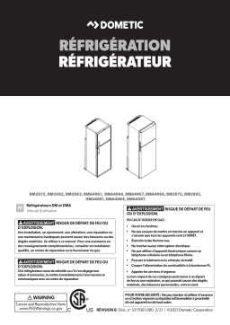 Dometic DM DMA Manuel utilisateur